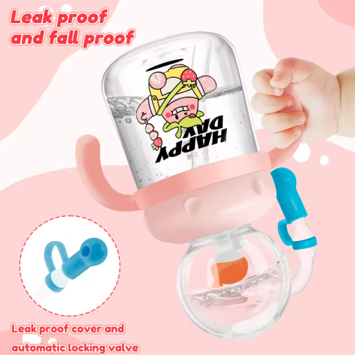 Children's Whale Cartoon Diving  Leak Proof Sippy Cup (Various Sizes & Colors)
